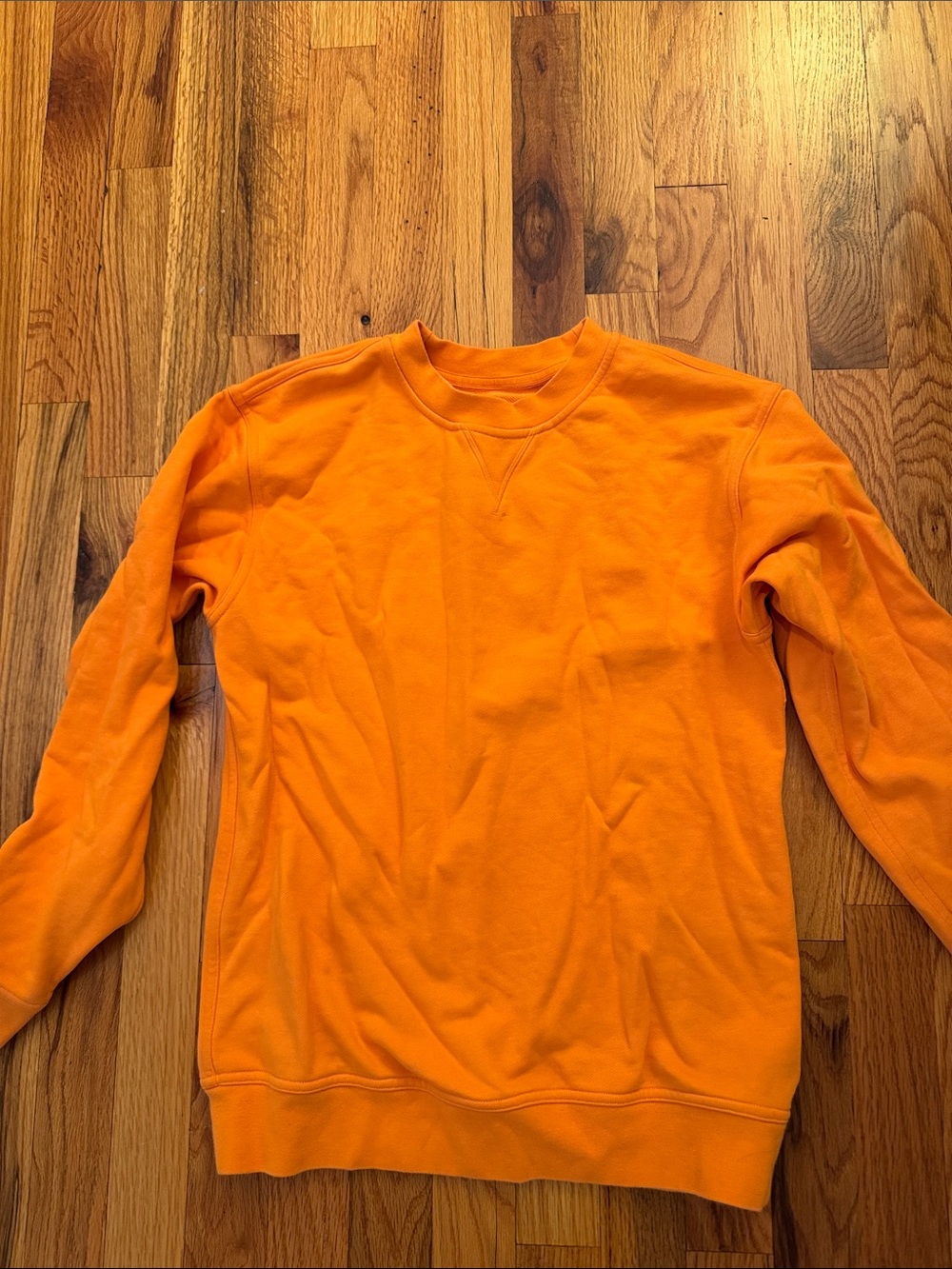 lululemon athletica Orange Crewneck Sweatshirt - main tag fell off